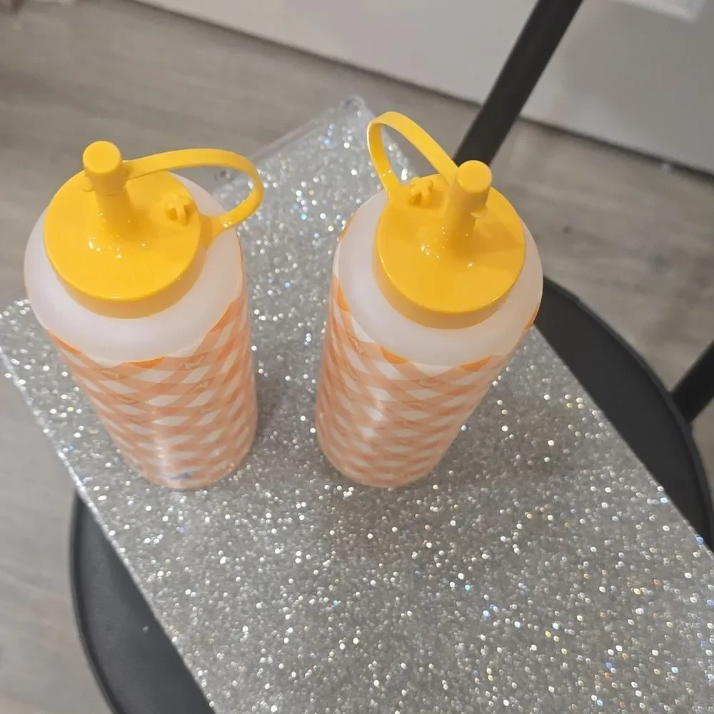 Dolly Parton Checkered‎ Squeeze Bottle- Yellow